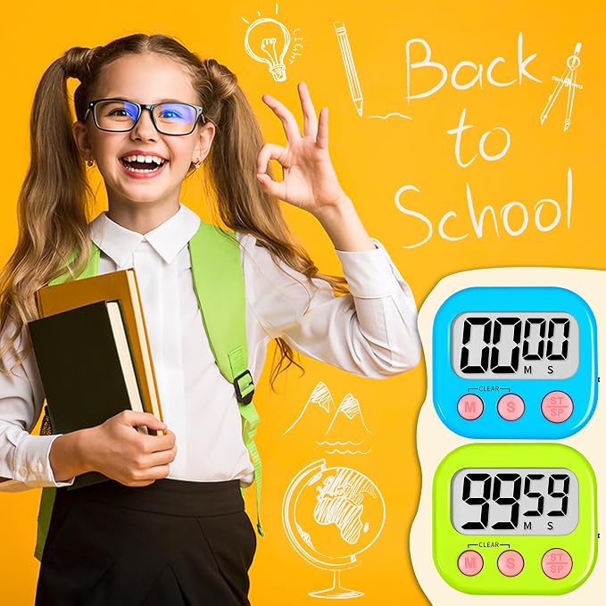 ZILLEEN Classroom Timer for Kids Teachers 4 Pack Digital Timers - Image 6