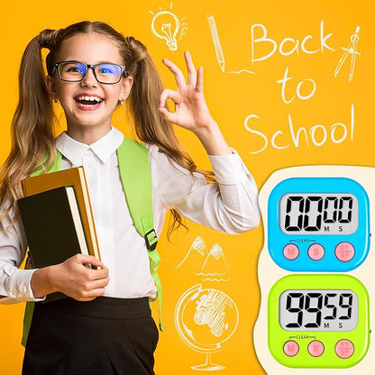 ZILLEEN Classroom Timer for Kids Teachers 4 Pack Digital Timers - Image 6