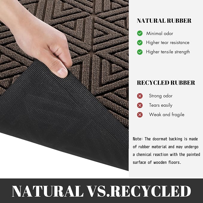 Yimobra Extra Large Door Mat 60x32, All-Weather Waterproof Non-Slip Welcome - Image 5
