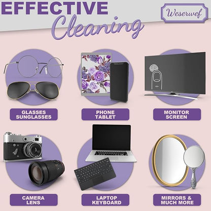WESERWEF Design Microfiber Glasses Cleaning Cloth – Premium Cleaning Cloth - Image 4
