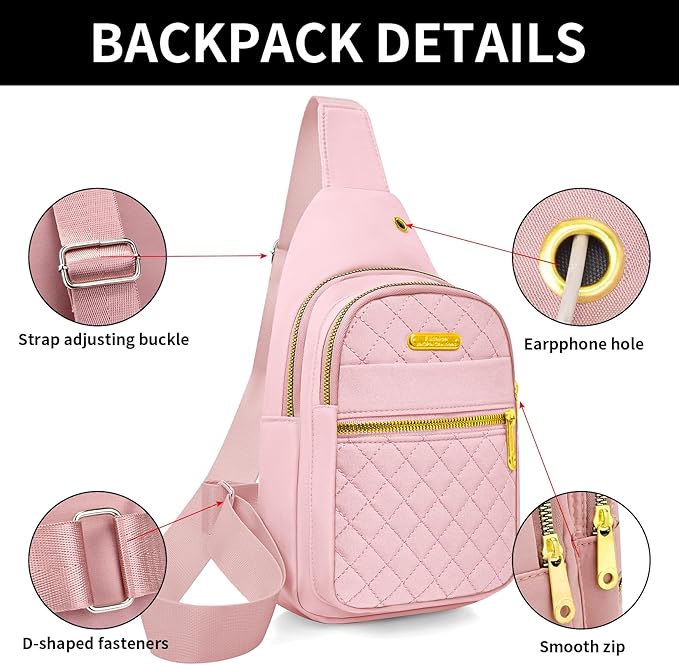 Small Sling Bag For Women Men Casual Crossbody Sling Backpack