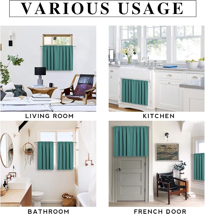 RYB HOME Bathroom Window Curtains - Image 6