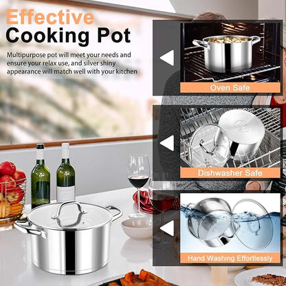 P&P CHEF 5 Quarts Cooking Stock Pot - Image 7