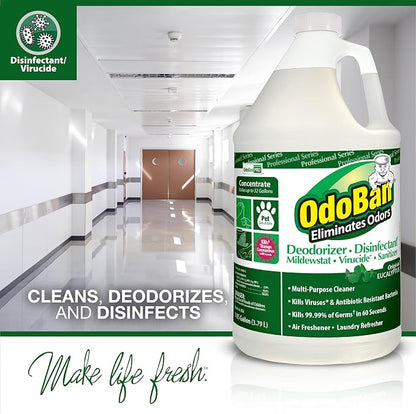 OdoBan Professional Disinfectant and Odor Eliminator Concentrate, Made in the - Image 3