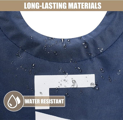 DOKEHOM 90L Large Laundry Basket, Collapsible Laundry Bag, Freestanding Tall Clothes Hamper, Foldable Washing Bin (Dark Blue)