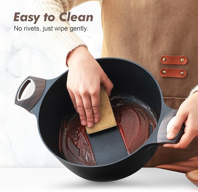 SENSARTE Pots and Pans Set Non stick, Non toxic Healthy Induction Cookware Sets - Image 5