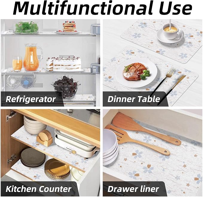 Shelf Liner Non Adhesive, 12 Inch x 50 Feet Cabinet Liners - Image 9