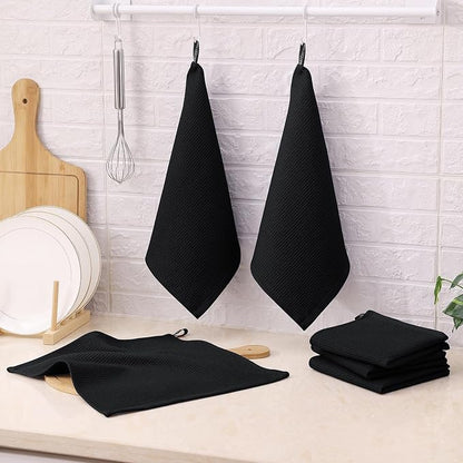 Homaxy 100% Cotton Waffle Weave Dish Cloths - Image 8