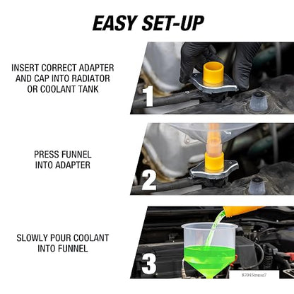 OEMTOOLS 87045 No Spill Coolant Filling Funnel Kit - Image 9
