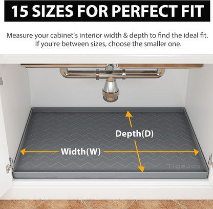 TigeJoy 22" x 22" Under Sink Mats - Image 2