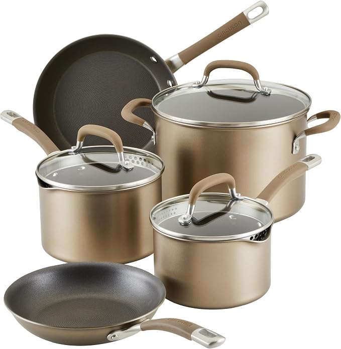 Circulon Premier Professional Hard Anodized Nonstick Cookware Induction Pots by Circulon