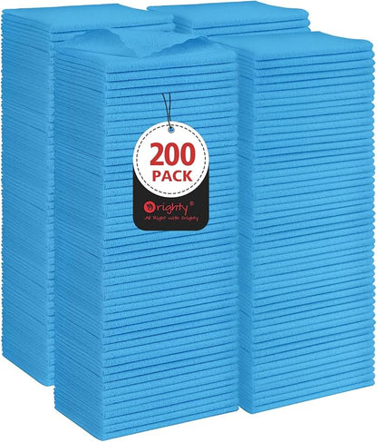 Orighty Cleaning Cloths Bulk, 200 Pack Shop Rags Reusable, Microfiber Cleaning by AllRightinOrighty