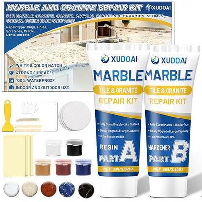 Marble and Granite Repair Kit, 160g/5.64oz Quartz Countertop Repair Kit - Image 9