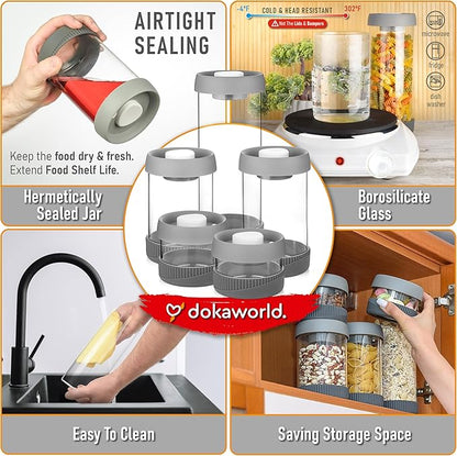 Glass Canisters Set - Image 6