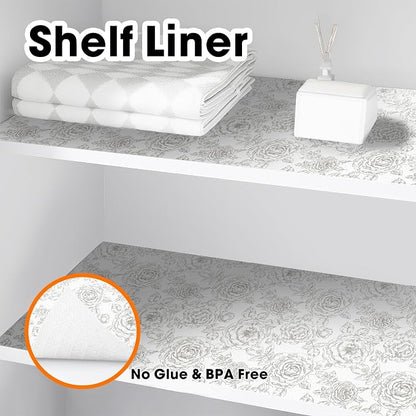 Drawer and Shelf Liner for Kitchen Cabinets Non-Adhesive, Non-Slip Cabinet - Image 7