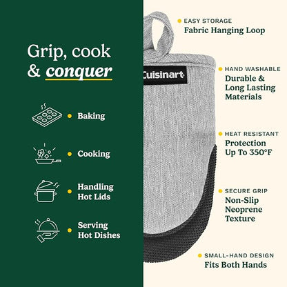 Cuisinart Mini Oven Mitts – 5.5” x 7” Heat-Resistant Kitchen Mitts - Image 5