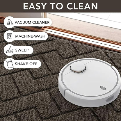 hicorfe Front Door Mat Outside Entrance, Stain and Fade Resistant, Non Slip - Image 7