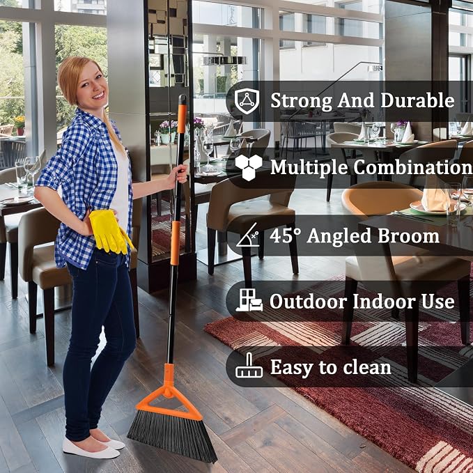 4 PCS Outdoor Indoor Broom, Brooms - Image 8