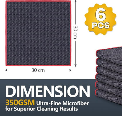 Airlab Microfiber Cleaning Cloth Waffle Weave Dust Rags - Image 7