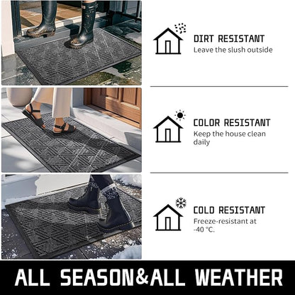 Yimobra Large Door Mat 47x32, All-Weather Waterproof Non-Slip Welcome Matt - Image 5
