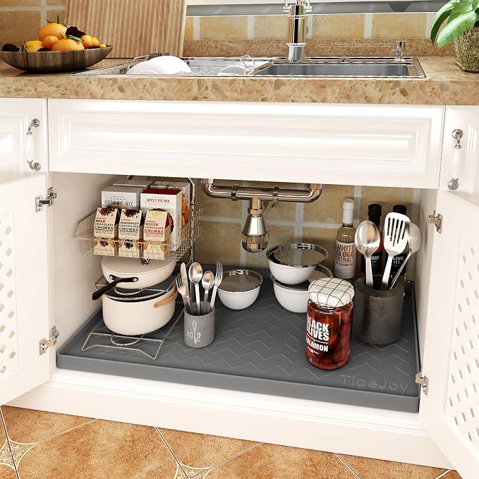 TigeJoy 37" x 22" Under Sink Mats - Image 2