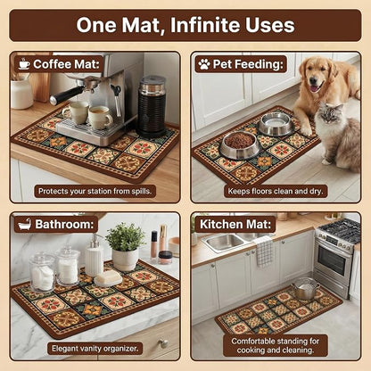 Boho Dish Drying Mat for Kitchen Counter - Image 6