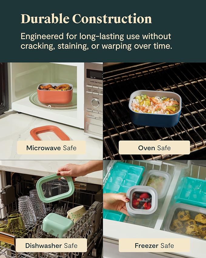 Caraway 6pc Glass Food Storage Set - Image 4
