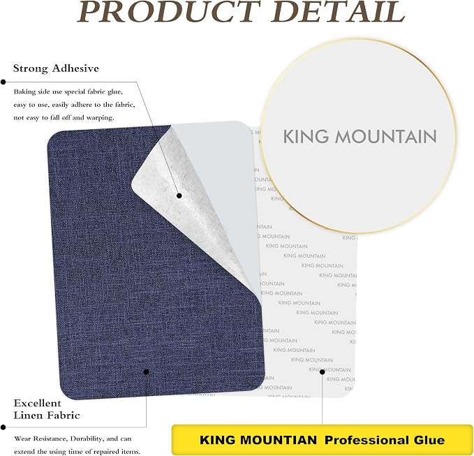 Fine Linen Repair Patches, Self-Adhesive Linen Fabric Patches, 8X11 inch Extra - Image 2