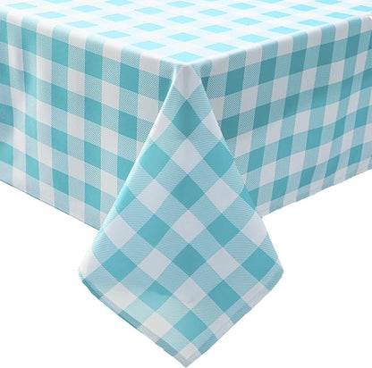 Classic Gingham Plaid Tablecloth Fabric - Image 6