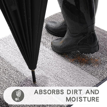 Kitinjoy Indoor Outdoor Door Mat, 47x20 Non-Slip Absorbent Dirt Trapper - Image 2