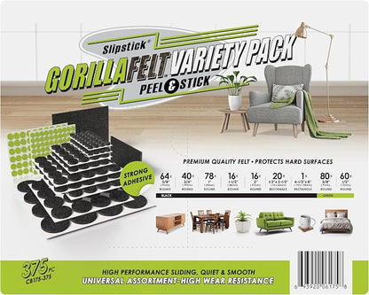 Slipstick Gorilla Felt Furniture Pads Premium Furniture Pads & Chair Leg Floor - Image 6