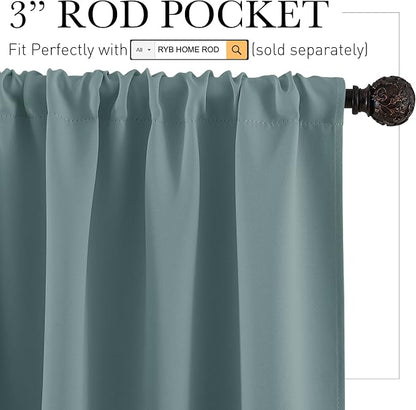 RYB HOME Small Window Curtains - Image 2