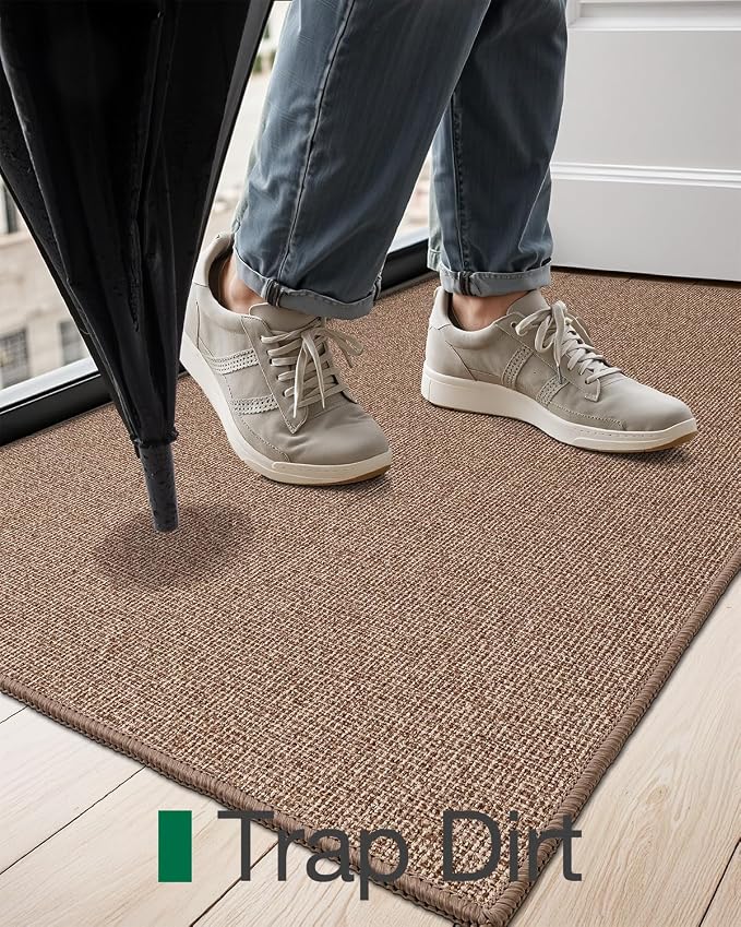 LUMI Indoor Door Mat 17"x30", Ultra Thin Low Profile Non-Slip Doormat - Image 7