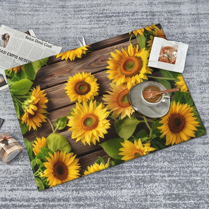 Sunflower Dish Drying Mat for Kitchen Counter Protector and Decoration Super - Image 4