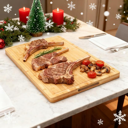 Utoplike Extra Large XXXL Bamboo Cutting Board 24 x16 Inch, Largest Wooden - Image 3
