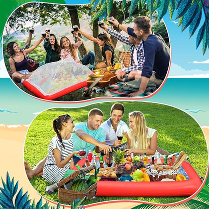 Leitee 3 Pcs Inflatable Serving Bar Kit Includes Salad Buffet Tray - Image 6