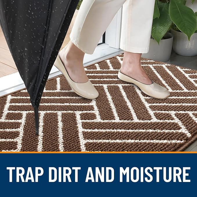 OLANLY Indoor Door Mat, 32x20 Inch, Dirt Resistant and Absorbent, Non-Slip - Image 2