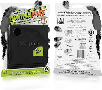 Slipstick GorillaPads Non Slip Furniture Pads/Gripper Feet Floor Protectors - Image 4