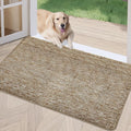 REFETONE Indoor Doormat, Front Door Mat 32"x48" Absorbent Rubber Backing Non Slip Back Door Mats, Washable Low-Profile Inside Floor Mat Door Rugs for Entryway, Resist Dirt Mud Mat for Dogs, Coffee