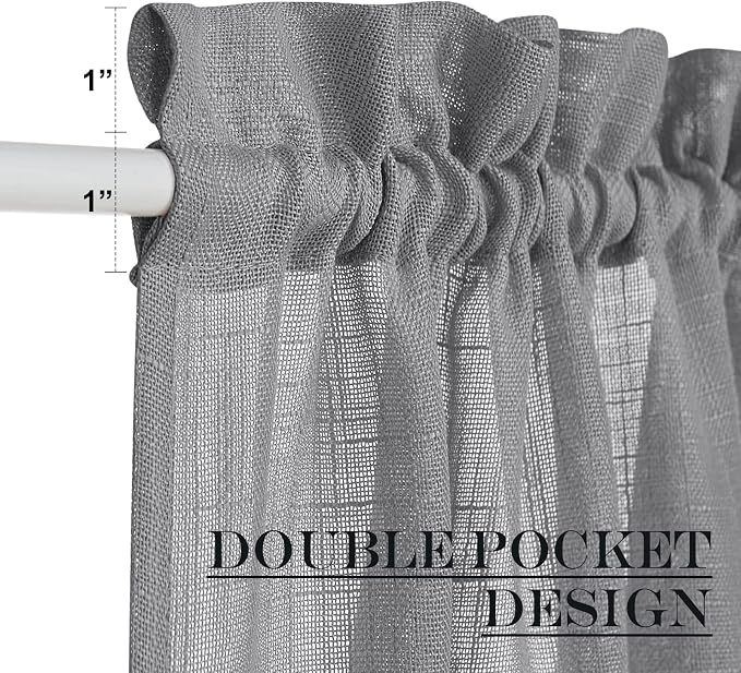 NICETOWN Privacy Sidelight Curtain Short - Image 5