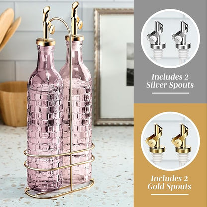 COOK WITH COLOR Glass Olive Oil Bottle Dispenser - Image 4