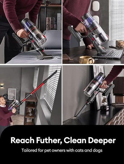 Ultenic Cordless Vacuum Cleaner, 550W/50Kpa, 60Mins Runtime, 180°Bendable Wand - Image 10