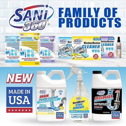 SANI 360° Drain Power Cleaner, Enzyme Gel Formula, Deodorizer, Stops Clogs - Image 8