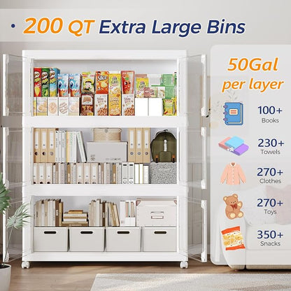 150GAL Large Stackable Storage Bins - Image 3