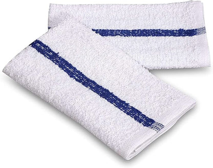GOLD TEXTILES New Cotton Blend White Restaurant Bar Mops Kitchen Towels - Image 2