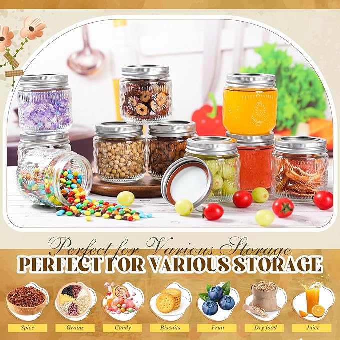 Mason Jars 8 oz - Image 2