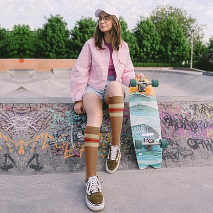 fenglaoda 8 Pairs Compression Socks for Men & Women 20-30 mmHg Knee High Nurse Pregnant Running Medical and Travel Athletic