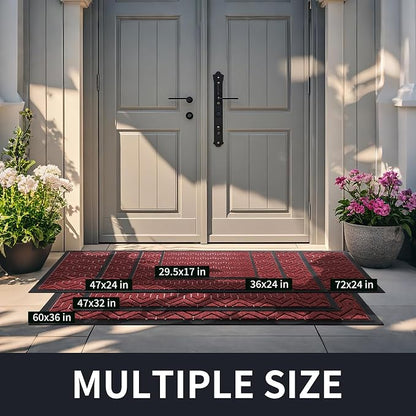 Yimobra Front Door Mat Outside Entrance 29.5x17, Waterproof Heavy Duty Outdoor - Image 2