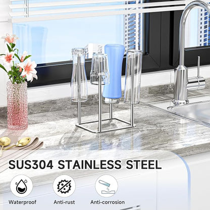 Water Bottle Drying Rack Reusable Bottle Rack Dryer Kitchen Stand Holder - Image 2
