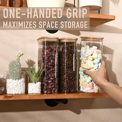 64oz Rectangle Airtight Glass Storage Containers - Image 4